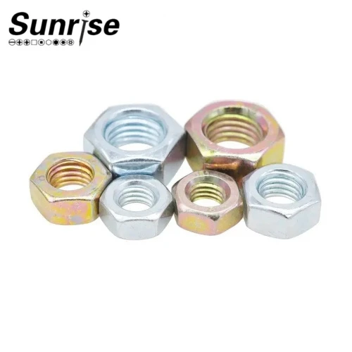 Hex-Nut-DIN934-Yellow-Zinc-Plated-1