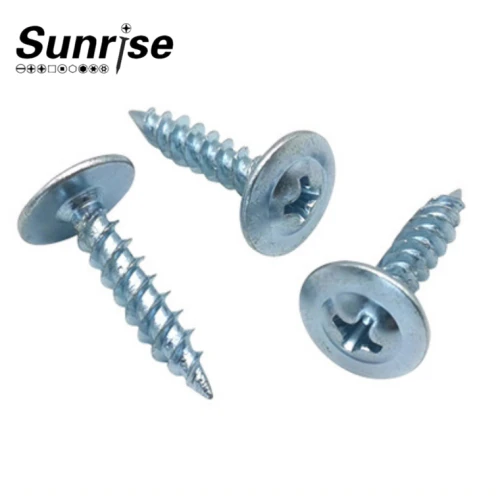 Selbstschneidende Tornillo-Schraube mit Kreuzschlitz und Flachrundkopf
