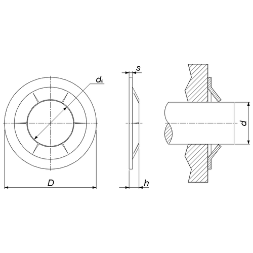 Push Lock Washer JIS 2 Push Lock Washer JIS 2