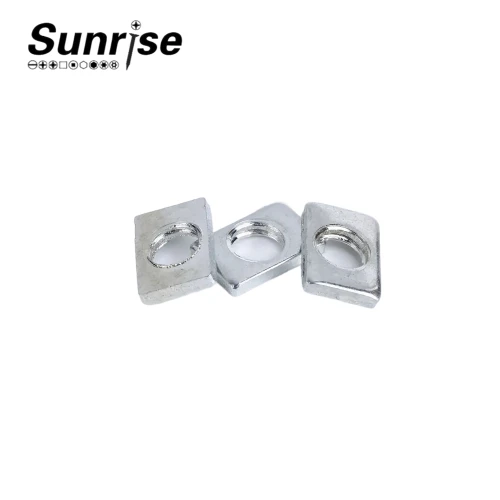 Customized plated zinc square stainless steel aluminium spring nuts 2 Customized plated zinc square stainless steel aluminium spring nuts 2