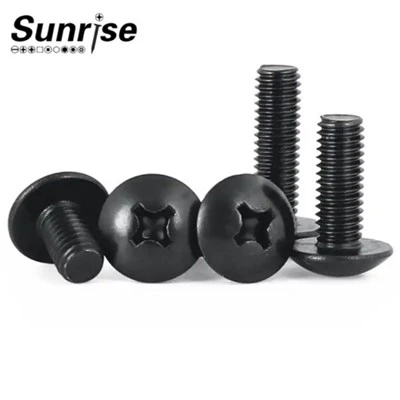 JIS Black Grade 4.8 8.8 Kreuzschlitz-Pilz-Flachkopfschraube