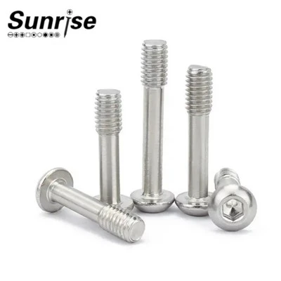 SS304/316 Metrische M3-Innensechskantschraube mit Rundkopf und unverlierbarem Kopf