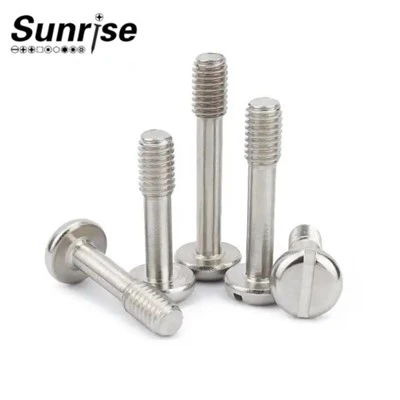 Edelstahl-304 316-Flachkopf-Schlitzschraube mit unverlierbarem Kopf