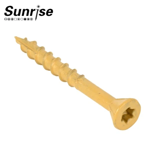 Torx-Antrieb, Trompetenkopf, Ruspert Typ 17-Punkt, Spanplatten-Terrassenschrauben